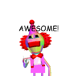 Carl the Crazy Clown giving a thumbs up